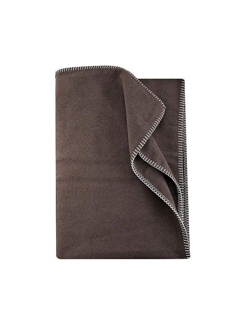 DAVID FUSSENEGGER Couvre-lit - Plaid Sylt 140x200cm (Stain/Fango) marron